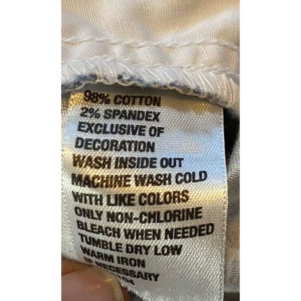 Crown & Ivy Womens Elephant Print Shorts Green Navy Blue Size 8 - Picture 7 of 7